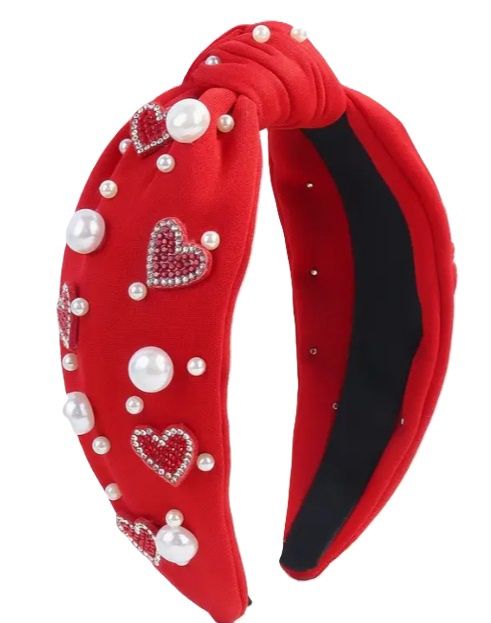 Jeweled Heart Headband