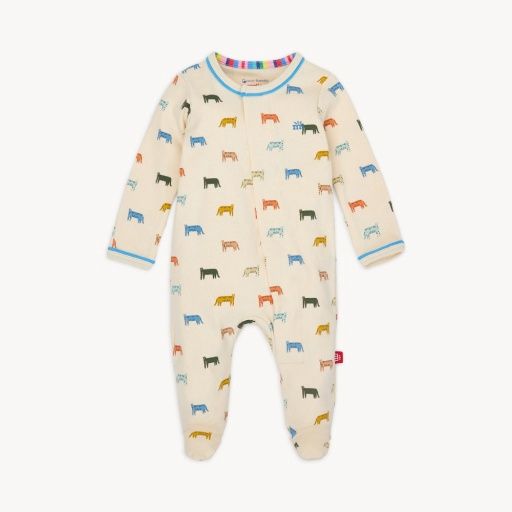 Le Tigre Organic Cotton Footie, Size: 3-6M, Colour: LETGR