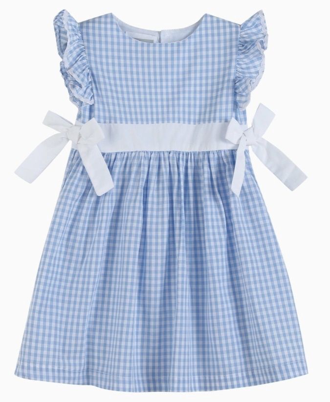 Classic Gingham Button Dress, Size: 2T