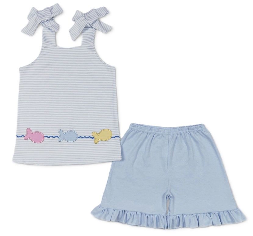 Fishy Fishy Sleeveless Outfit, Size: 6
