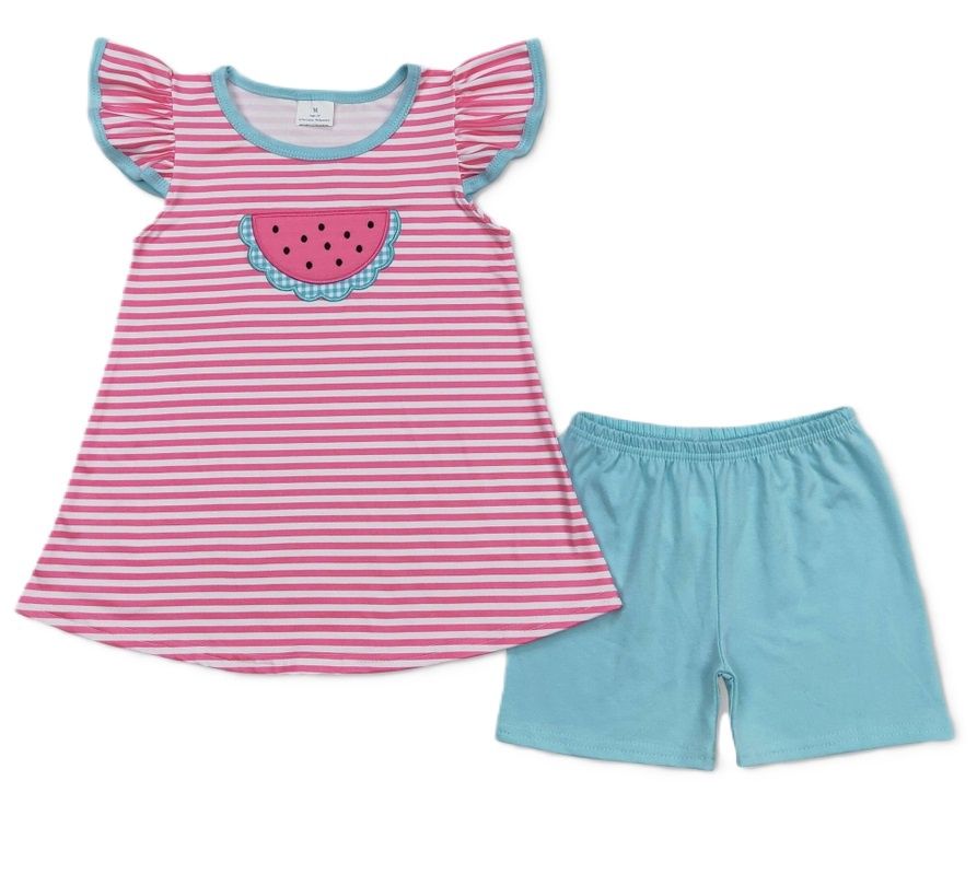 Watermelon Applique Set, Size: 12/18M