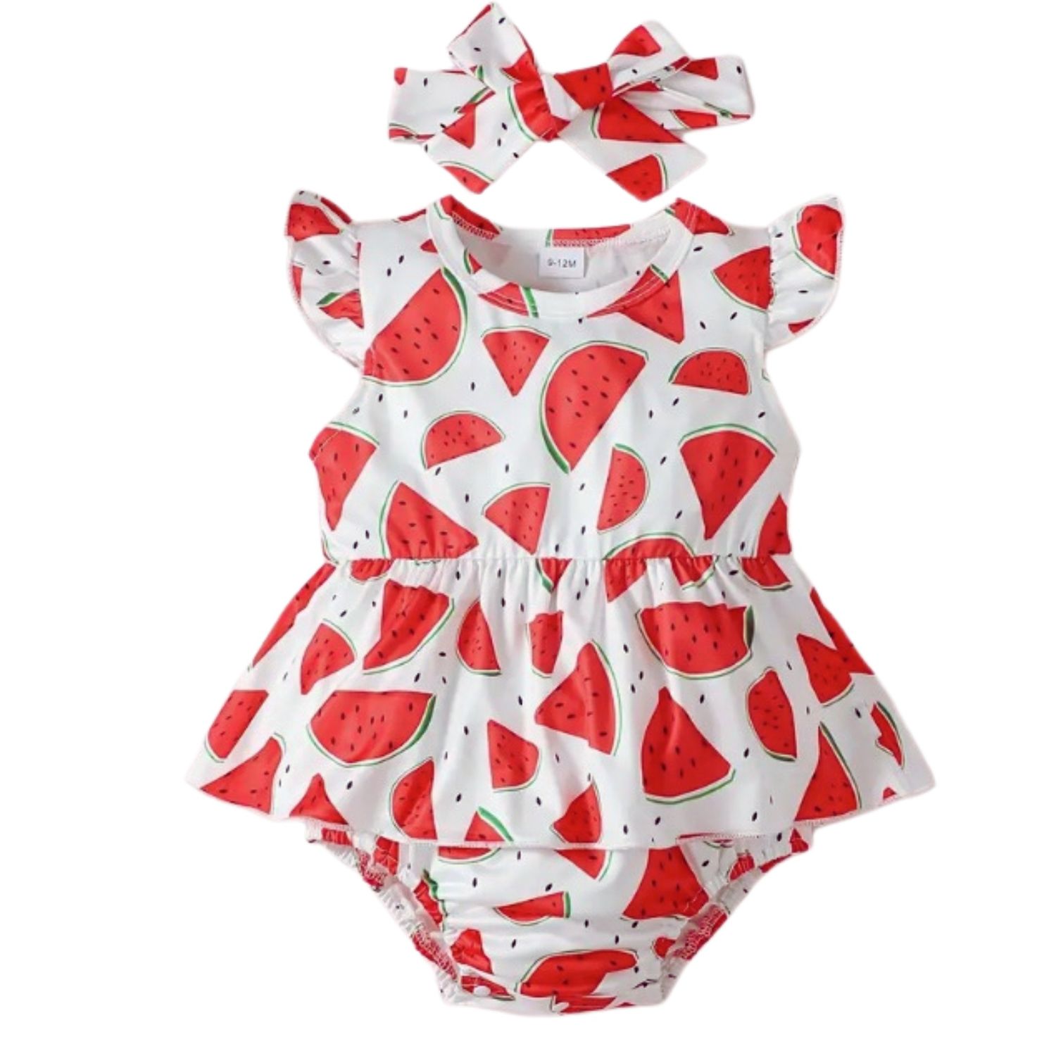 Watermelon Baby Dress, Size: 3/6M