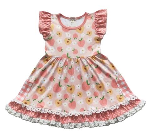 Peach Blossom Dress, Size: 2T