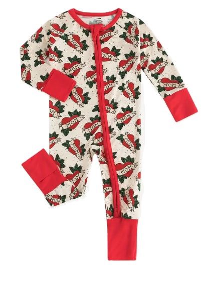 Love Mom Bamboo Zippy, Size: 0/3M