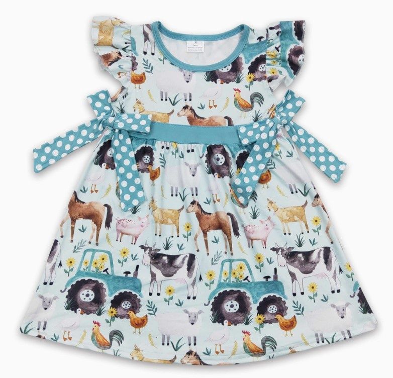 Farm Side Bow Dress