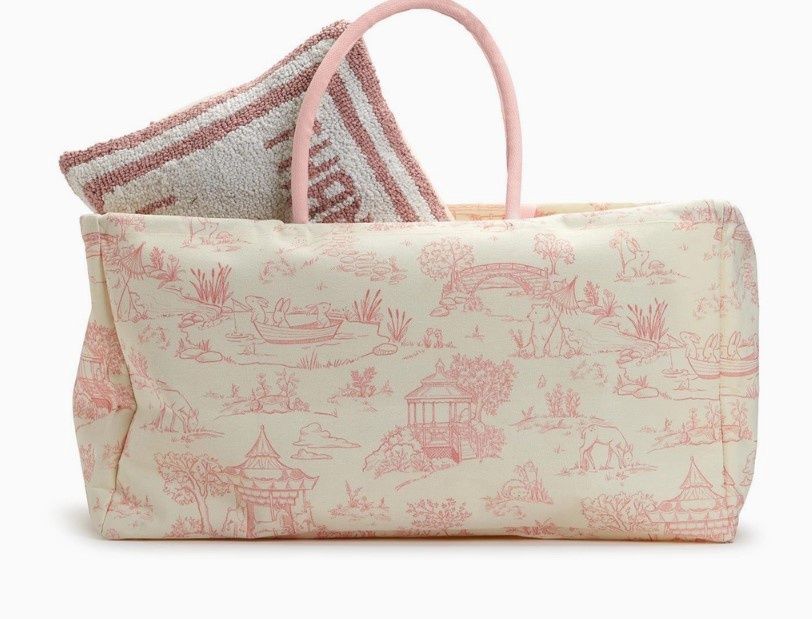 Toile Tote, COLOR: Pink