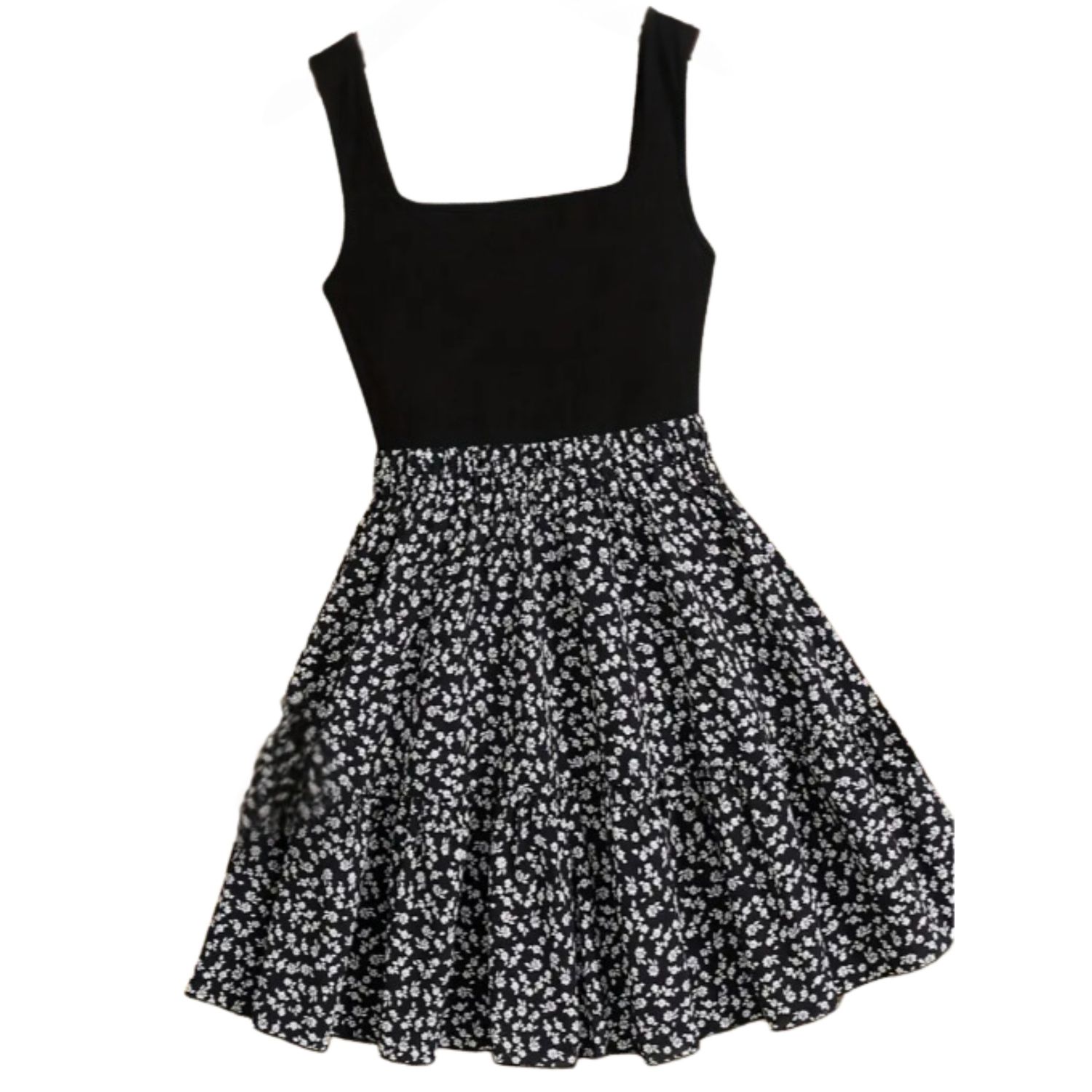 Tween Black Floral Dress