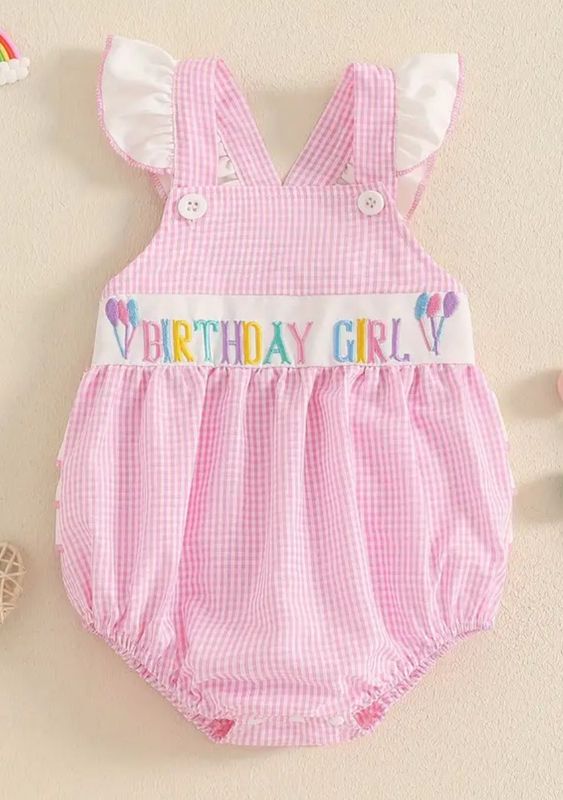 Embroidered 1st Birthday Bubble
