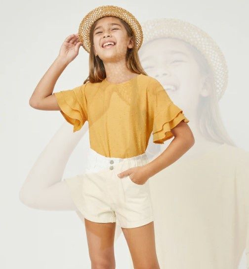 White Denim Shorts
