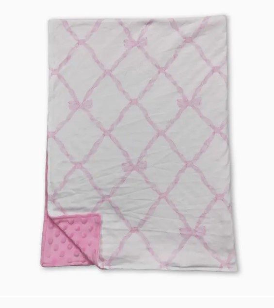 Minky Blankets, COLOR: Pink Bow
