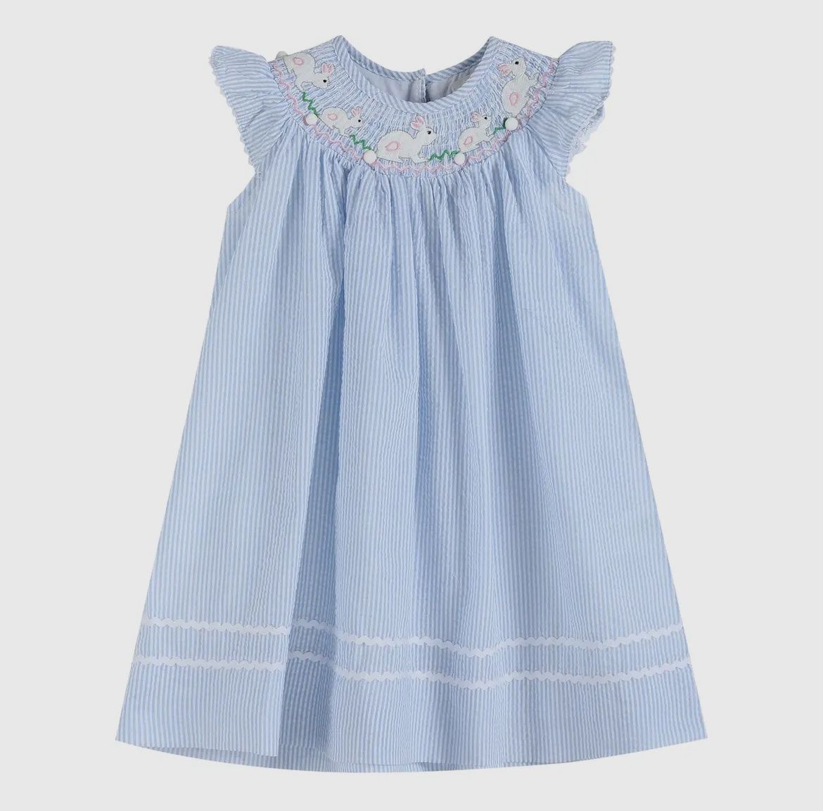 Smocked Bunny Bishop Dress, Size: 2T