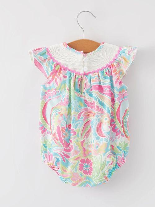 Lilly Smocked Cross Romper