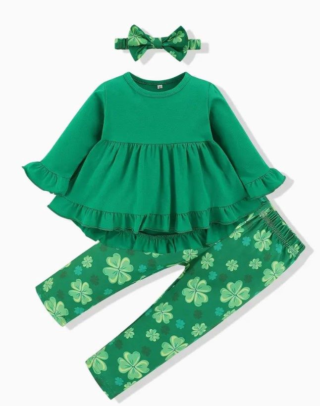 LS Clover Legging Set, Size: 12/18M