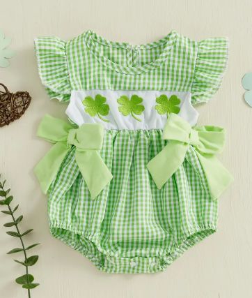 Baby Clover Romper, Size: 0/3M