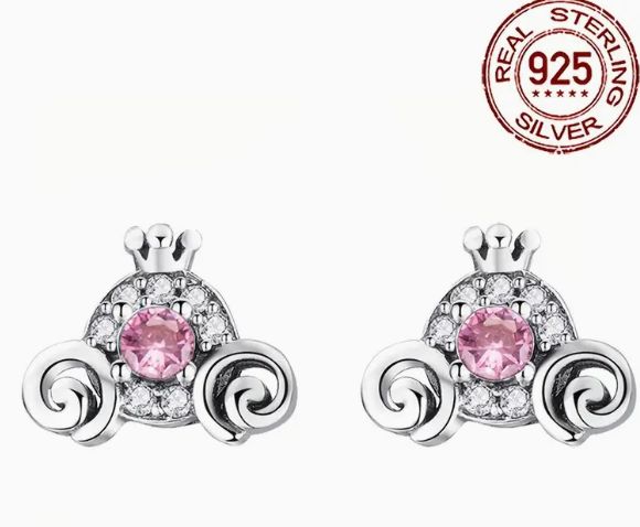 Sterling Silver Carriage Earrings