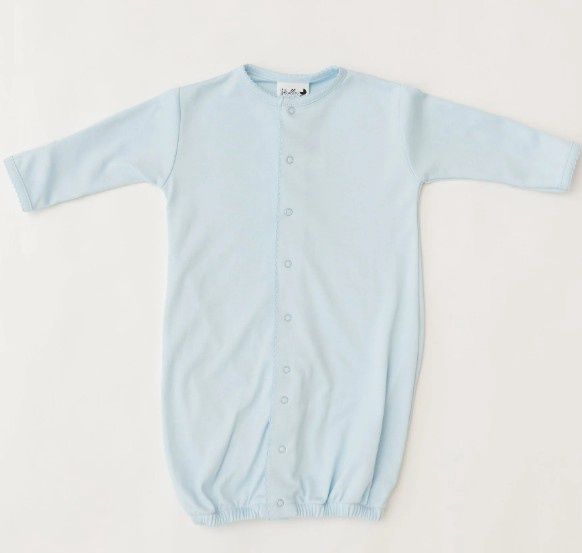 Blue Pima Cotton Gown