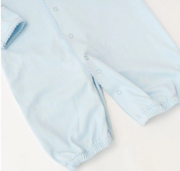 Blue Pima Cotton Gown