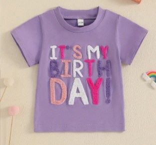 Purple It&#39;s My Birthday T Shirt