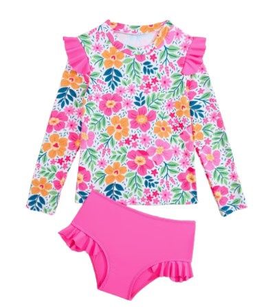 Floral LS 2 Piece Swim