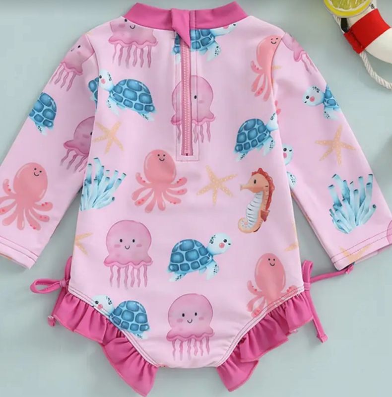 LS Pink Octopus Swim