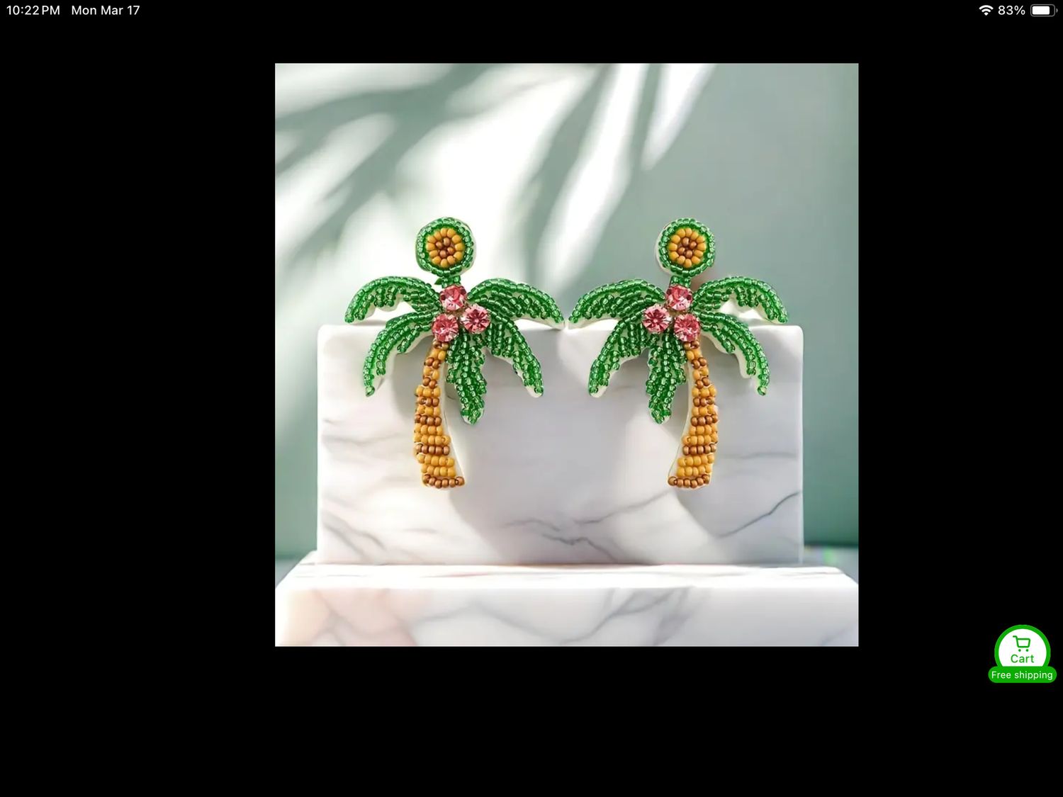 Palm Tree Earrings