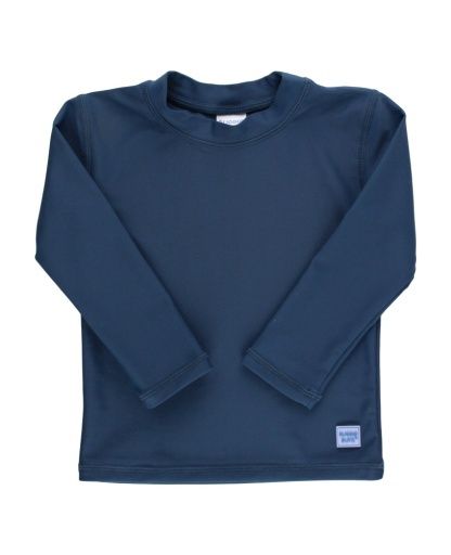 Long Sleeve Rash Guard, Size: 3-6m, Colour: NAVY, Season: SWIM