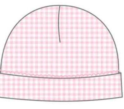 Mini Checks Baby Hat, COLOR: Pink, Size: Preemie