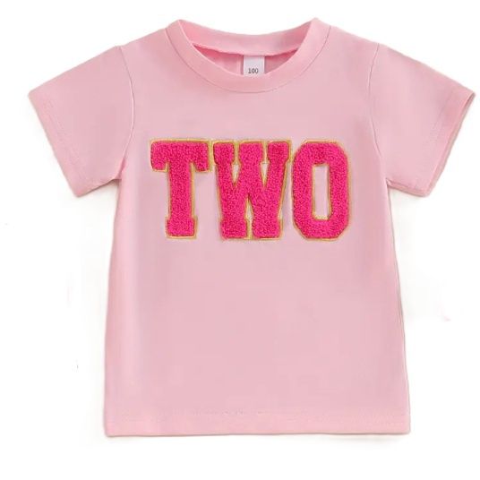 Chenille Patch Birthday T Shirt