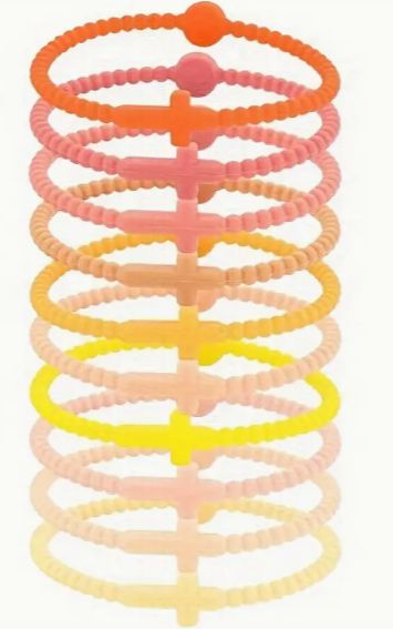 Silicone Cross Bracelet
