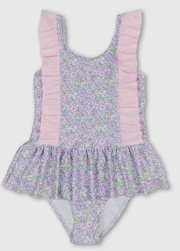 Floral Skirted One Piece Swimsuit