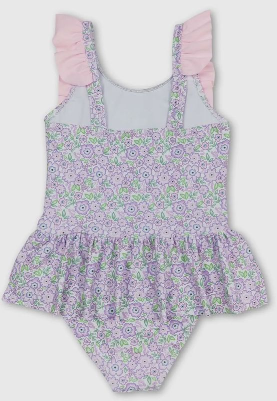 Floral Skirted One Piece Swimsuit