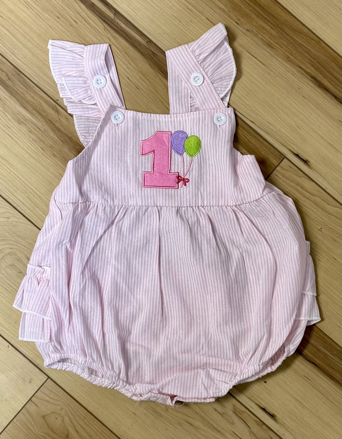 1st Birthday Balloon Romper