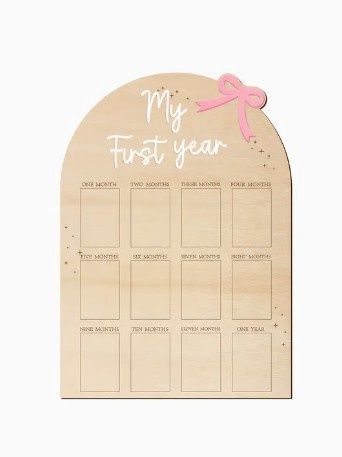 First Year Picture Board