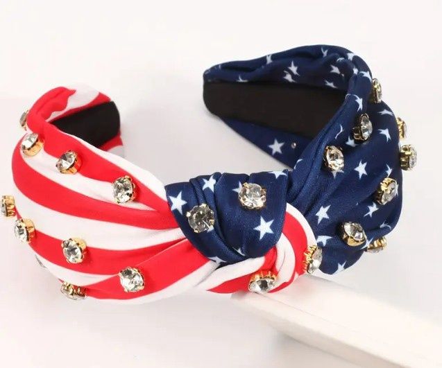Patriotic Jeweled Headband