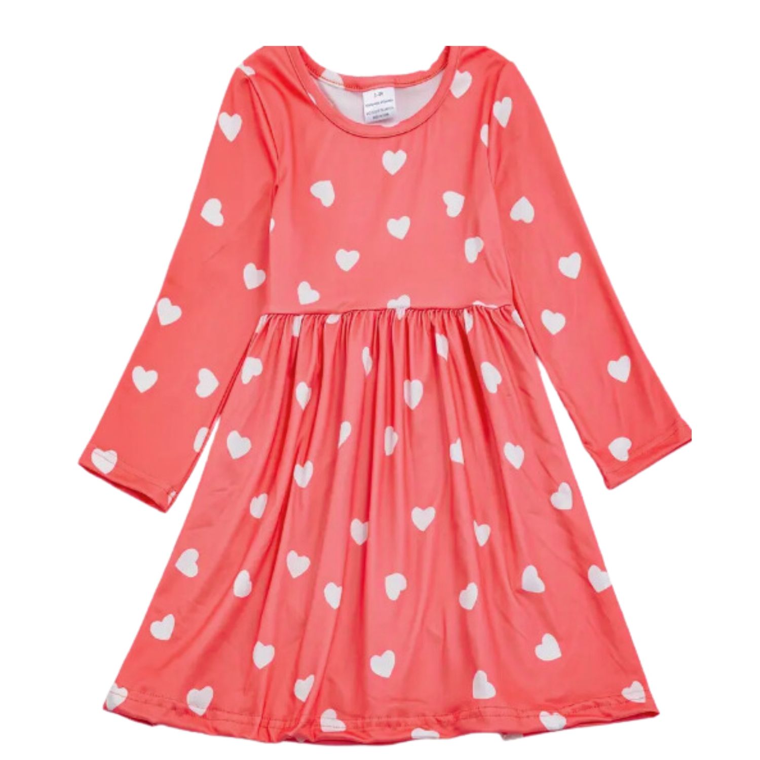 Pink &amp; White Heart Dress, Size: 1/2T