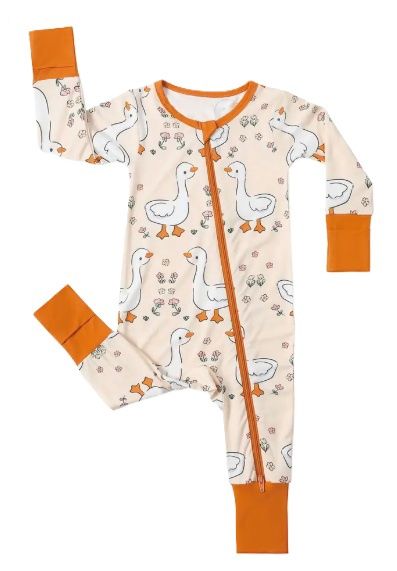 Silly Goose Bamboo Zippy, Size: 3/6M