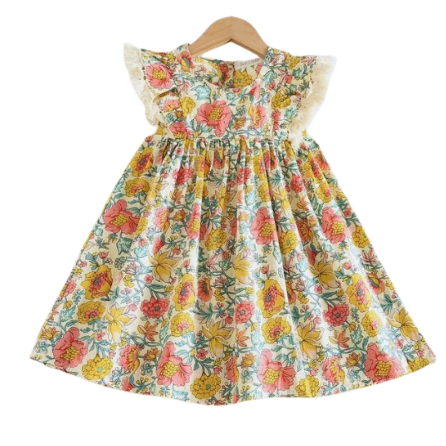 Floral Fringe Dress, Size: 2T