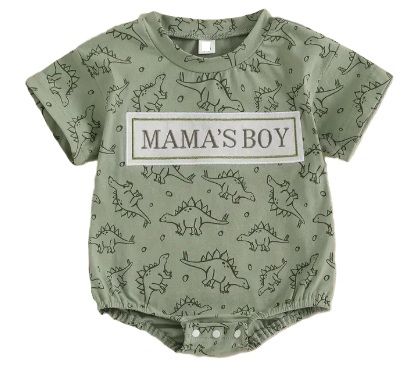 Mama&#39;s Boy Dino Romper