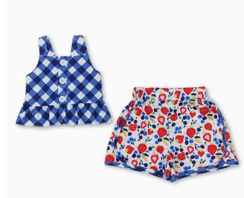Berry Fun Peplum Outfit, Size: 2T