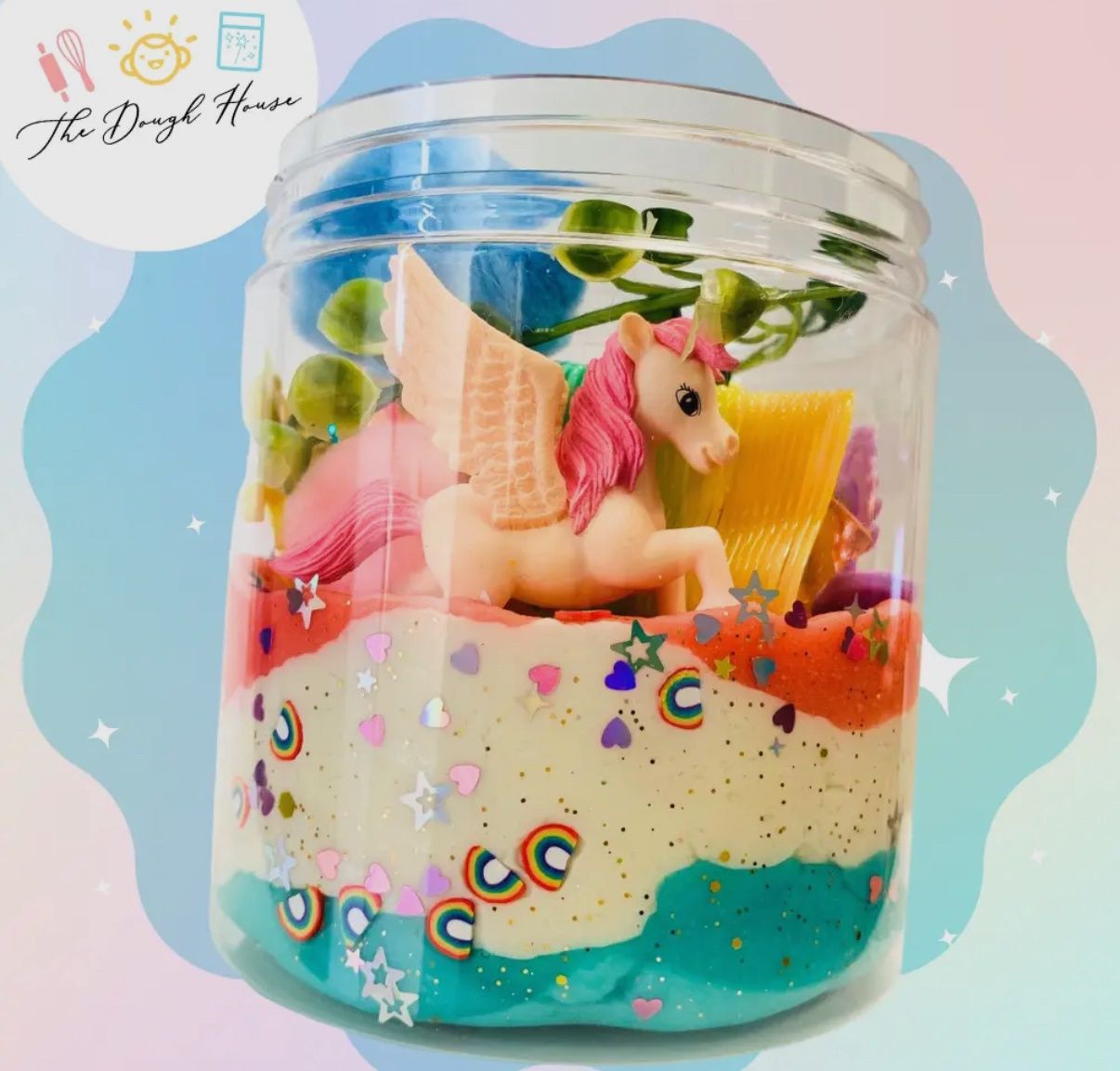 Super Size Unicorn Dough Jar