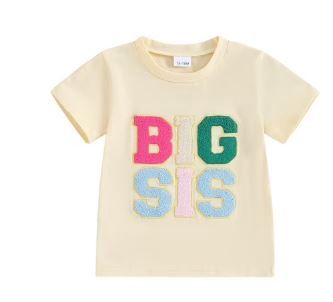 Big Sis Chenille Patch T Shirt