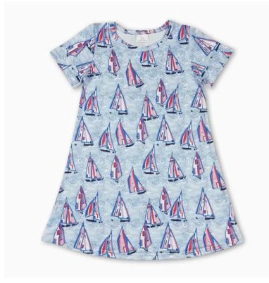 Watercolor Sailboat Play Dress