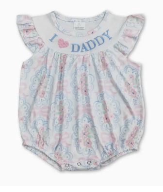 I love Daddy Embroidered Romper