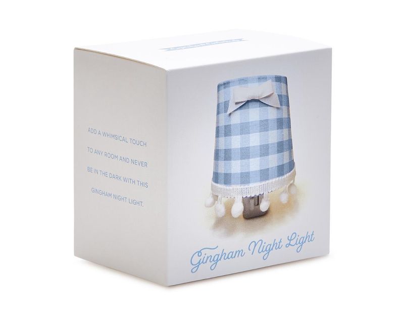 Blue Gingham Nightlight