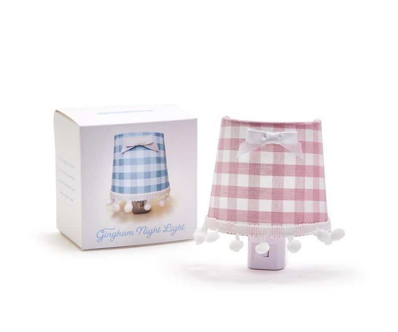 Pink Gingham Nightlight