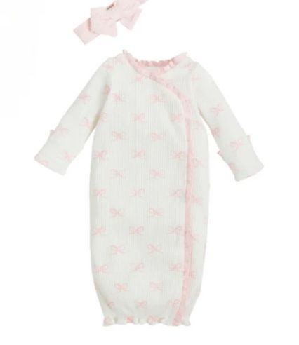 Bow Print Gown