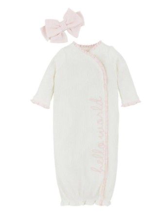 White Chainstitch Gown
