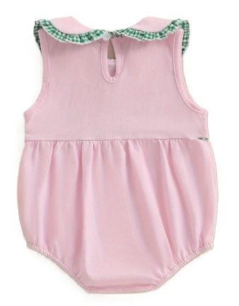 Pink Peter Pan Collar Golf Romper
