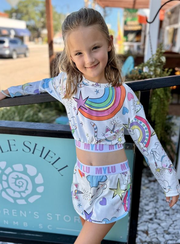 Athletic LS Crop Outfit