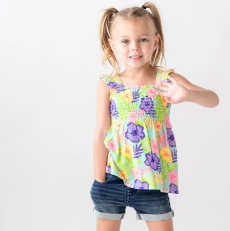 Dark Wash Denim Stretch Shorts